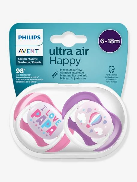 Lot De 2 Sucettes Ultra Air Animals 2e âge Philips AVENT Pingouin + éléphant - Philips Avent 5 Lot De 2 Sucettes Ultra Air Animals 2e âge Philips AVENT Pingouin + éléphant - Philips Avent – Image 3