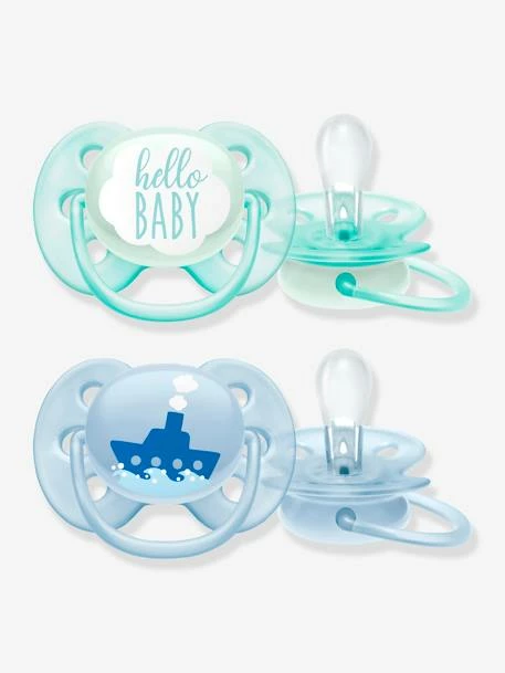 Lot De 2 Sucettes Ultra Douces 1er âge Philips AVENT Lapin Blanc - Philips Avent 3 Lot De 2 Sucettes Ultra Douces 1er âge Philips AVENT Lapin Blanc - Philips Avent