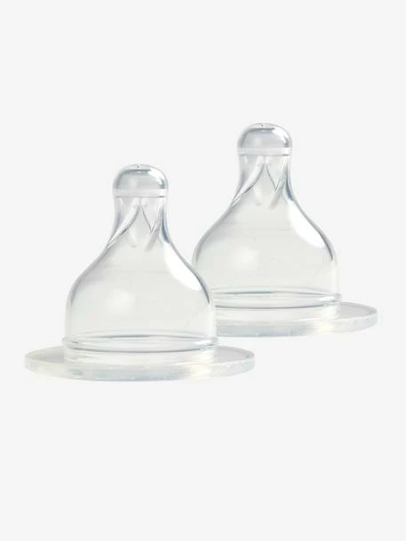 Lot De 2 Tétines Liquide épais Pour Biberons Verre Col Large BÉABA Transparent - Beaba