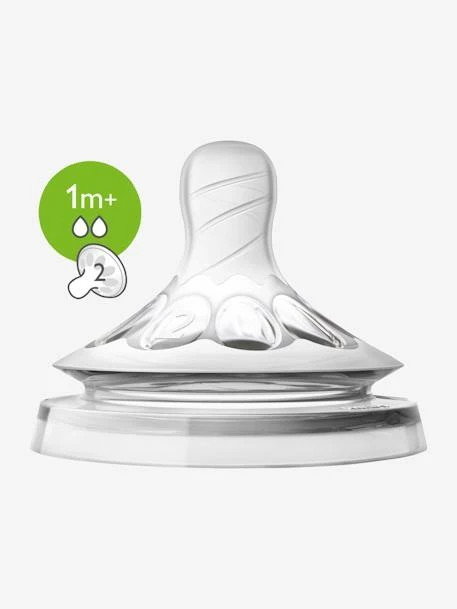 Lot De 2 Tétines Philips AVENT Natural, 5 Débits Transparent - Philips Avent 8 Lot De 2 Tétines Philips AVENT Natural, 5 Débits Transparent - Philips Avent – Image 6