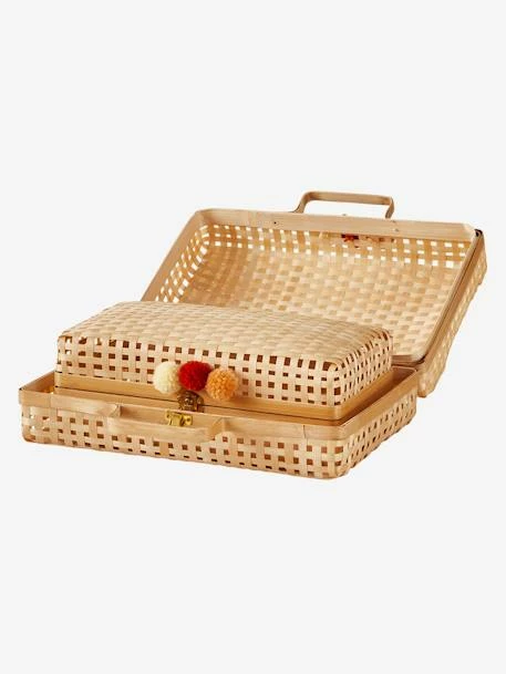 Lot De 2 Valisettes En Bambou Beige - Vertbaudet – Image 3