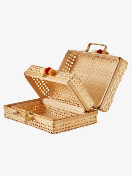 Lot De 2 Valisettes En Bambou Beige - Vertbaudet – Image 4
