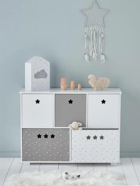 Meuble De Rangement 5 Bacs LIGNE SIRIUS Blanc/gris - Vertbaudet – Image 3