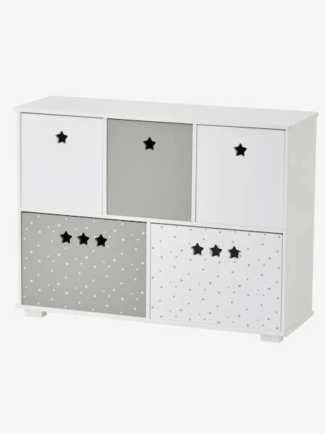 Meuble De Rangement 5 Bacs LIGNE SIRIUS Blanc/gris - Vertbaudet