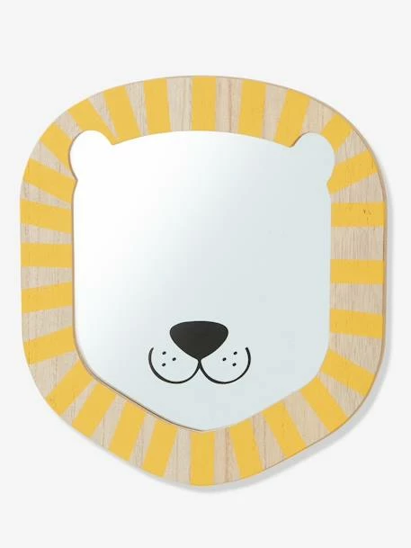 Miroir Lion Bois - Vertbaudet