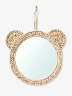 Miroir Ourson Tricot Beige - Vertbaudet