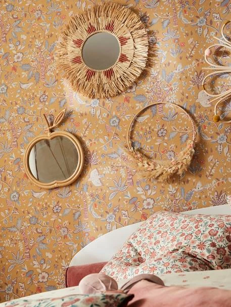Miroir Rond Raphia Beige / Rose - Vertbaudet – Image 4