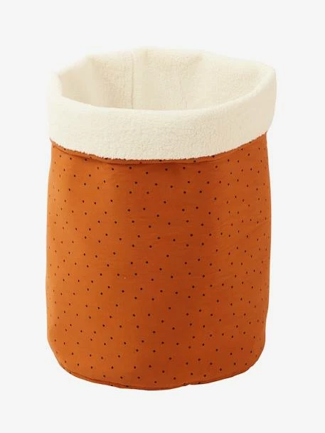 Panier Réversible Fausse Fourrure Bouclette Blanc/caramel Imprimé - Vertbaudet – Image 5