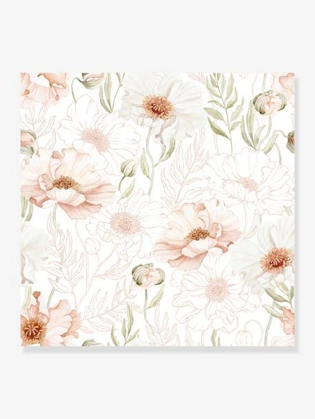 Papier Peint Coquelicots Poppies LILIPINSO Rose Nude - Lilipinso