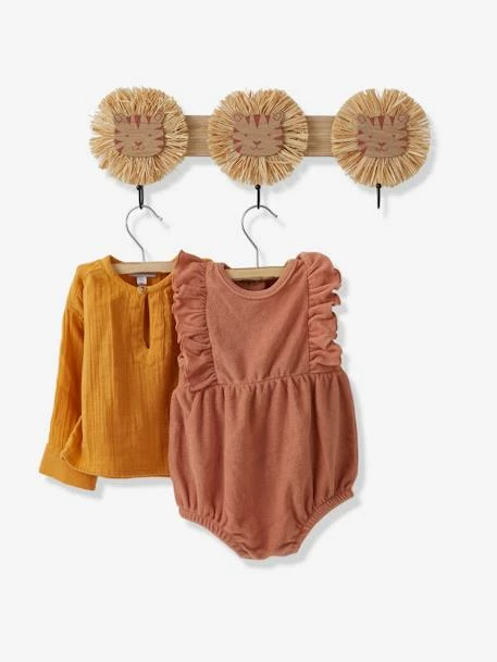 Patère Lions En Raphia Bois/raphia - Vertbaudet – Image 2