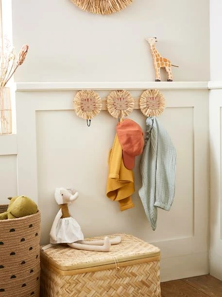 Patère Lions En Raphia Bois/raphia - Vertbaudet – Image 3