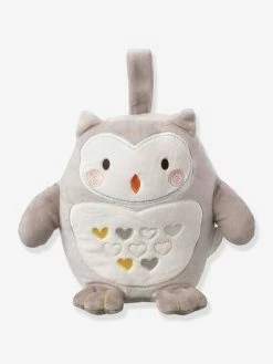 Peluche Aide Au Sommeil Rechargeable TOMMEE TIPPEE Ollie La Chouette Gris Clair/blanc - Tommee Tippee