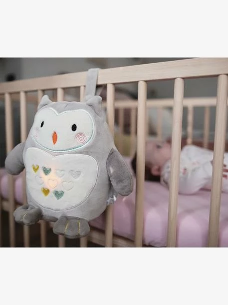 Peluche Aide Au Sommeil Rechargeable TOMMEE TIPPEE Ollie La Chouette Gris Clair/blanc - Tommee Tippee – Image 4