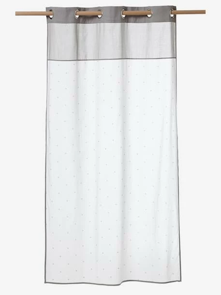 Rideau Voilage étoiles Blanc / Grege - Vertbaudet – Image 2