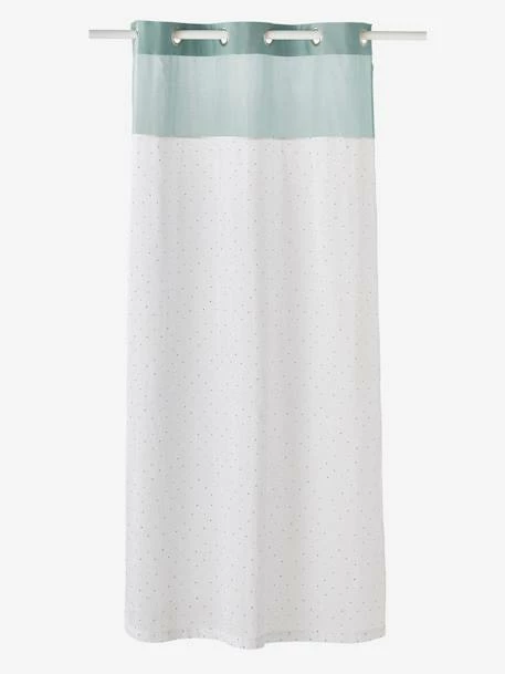Rideau Voilage MENTHE A L'EAU Vert / Pois Multicolore - Vertbaudet – Image 2