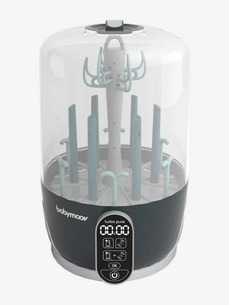 Stérilisateur Et Sèche-biberons électrique BABYMOOV Turbo Pure Gris - Babymoov