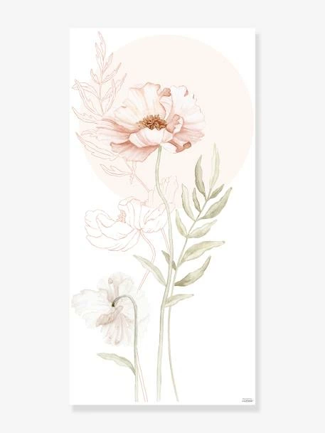 Stickers Géant Coquelicot Poppies LILIPINSO Rose Nude - Lilipinso