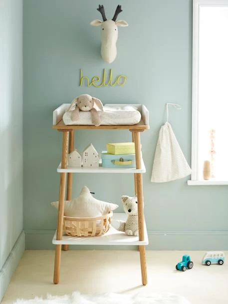 Table à Langer LIGNE CONFETTI Blanc/bois - Vertbaudet – Image 6