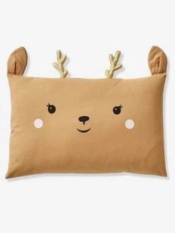 Taie D'oreiller Bébé Biche GREEN FOREST Beige - Vertbaudet