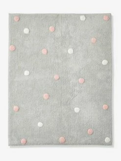 Tapis Confetti Gris Imprimé - Vertbaudet