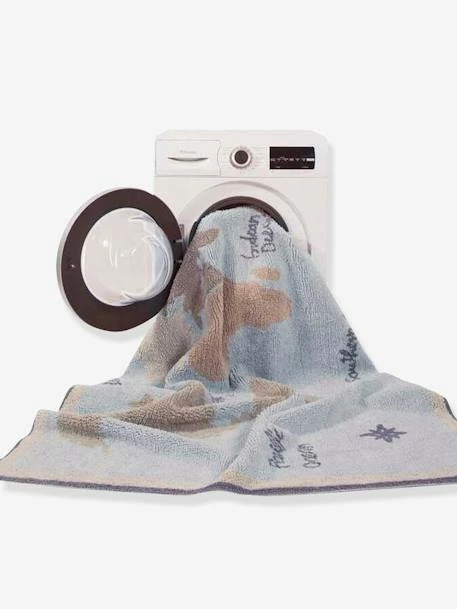 Tapis Coton Lavable Mappemonde LORENA CANALS Bleu Ciel - Lorena Canals – Image 4