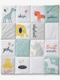 Tapis De Sol Patchwork Jungle Baby Multicolore - Vertbaudet