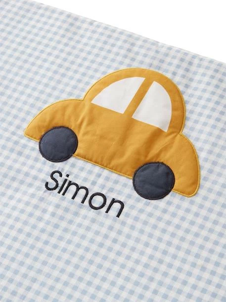 Tapis Photo Bébé Personnalisable En Gaze De Coton EN VOITURE SIMON ! Bleu - Vertbaudet – Image 4