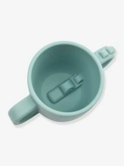 Tasse à 2 Poignées DONE BY DEER Peekaboo Crocodile En Silicone Vert - Done By Deer