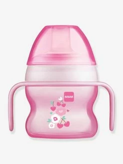 Tasse à Bec Souple 150 Ml MAM Starter Cup Animal Avec Anses Rose - Mam
