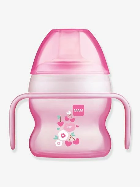 Tasse Ă Bec Souple 150 Ml MAM Starter Cup Animal Avec Anses Rose - Mam