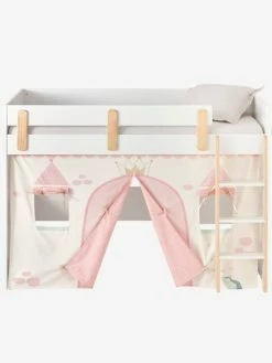 Tente De Lit Princesse Féérique Pour Lit Mezzanine Mi Hauteur Ligne Everest Rose - Vertbaudet